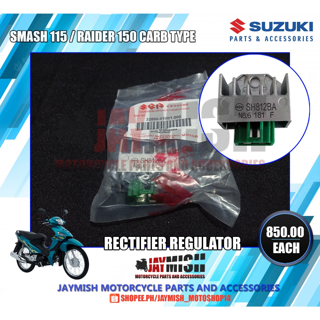 Rectifier Regulator Suzuki Smash 115 Raider 150 Carb Type Raider J