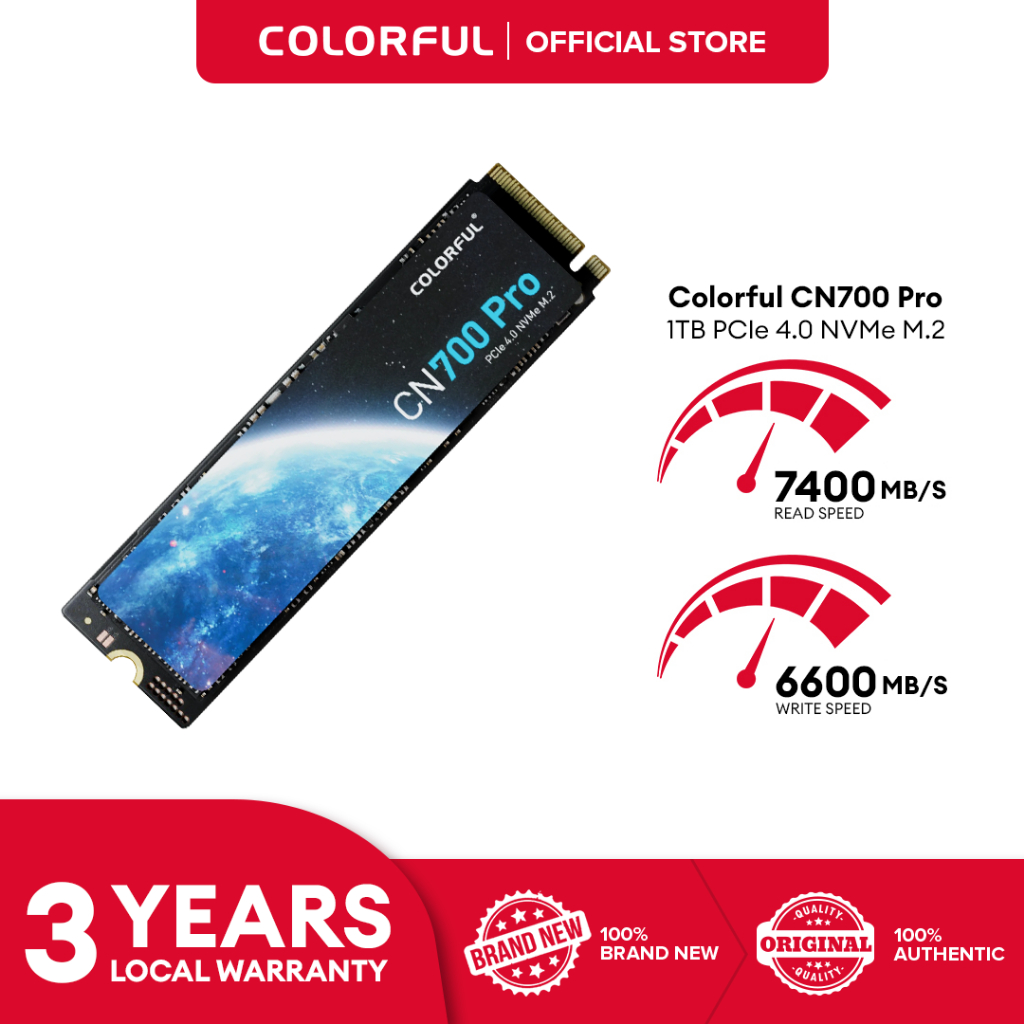 Colorful CN700 Pro 1TB CN700 512GB PCIe 4 0 NVMe M 2 2280 SSD