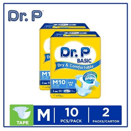 Dr P Basic Adult Diaper Dry And Comfortable M10 Pack Of 2 Shopee