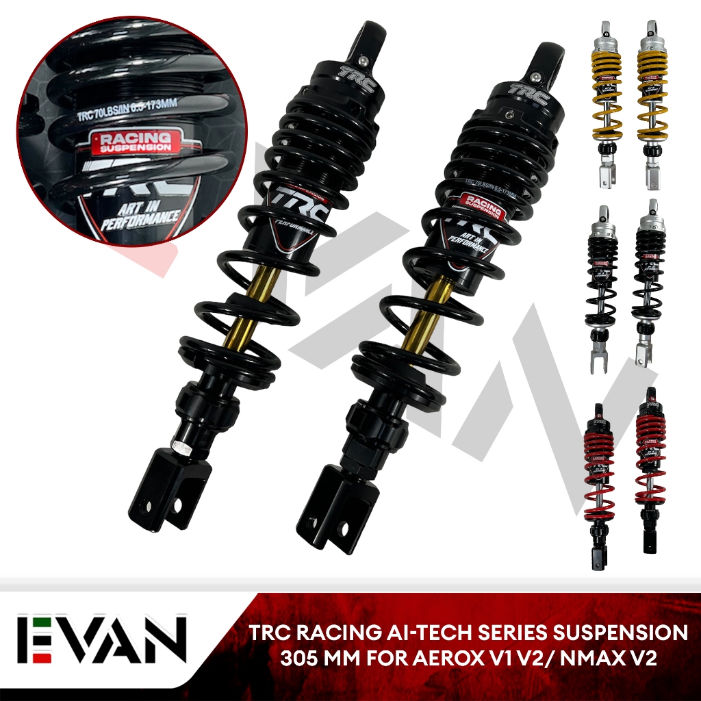 EVAN SHOP TRC SHOCK 305mm AI TECH SERIES SUSPENSION For AEROX V1 V2