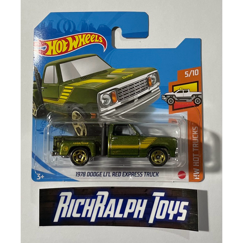 Hot Wheels Truck Dodge Lil Red Express Truck Short Card