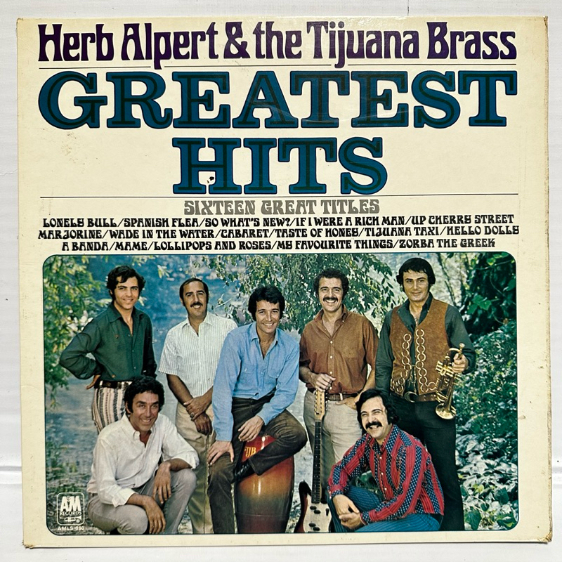 Herb Alpert The Tijuana Brass Greatest Hits Lp Vinyl Record Latin