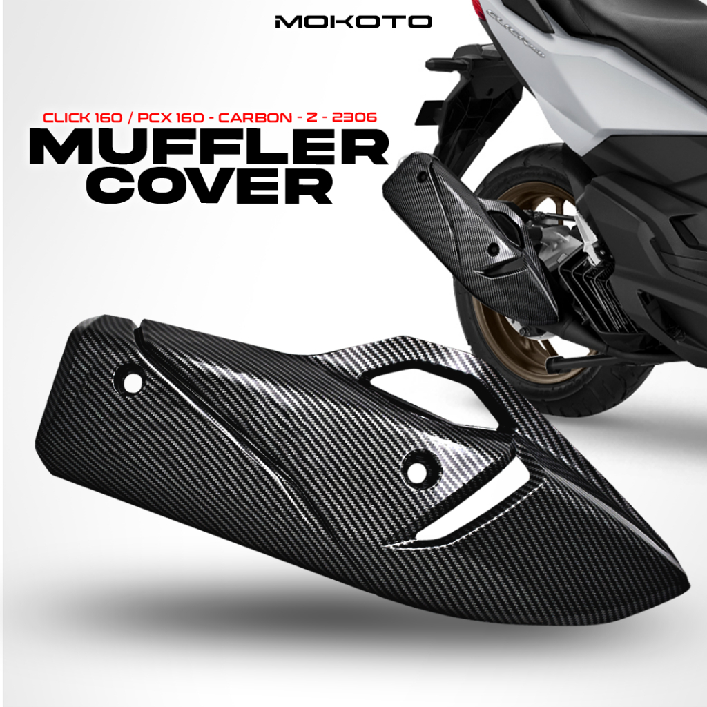 Pcx Muffler Cover Carbon C Motorcycle Exhaust Heat Guard