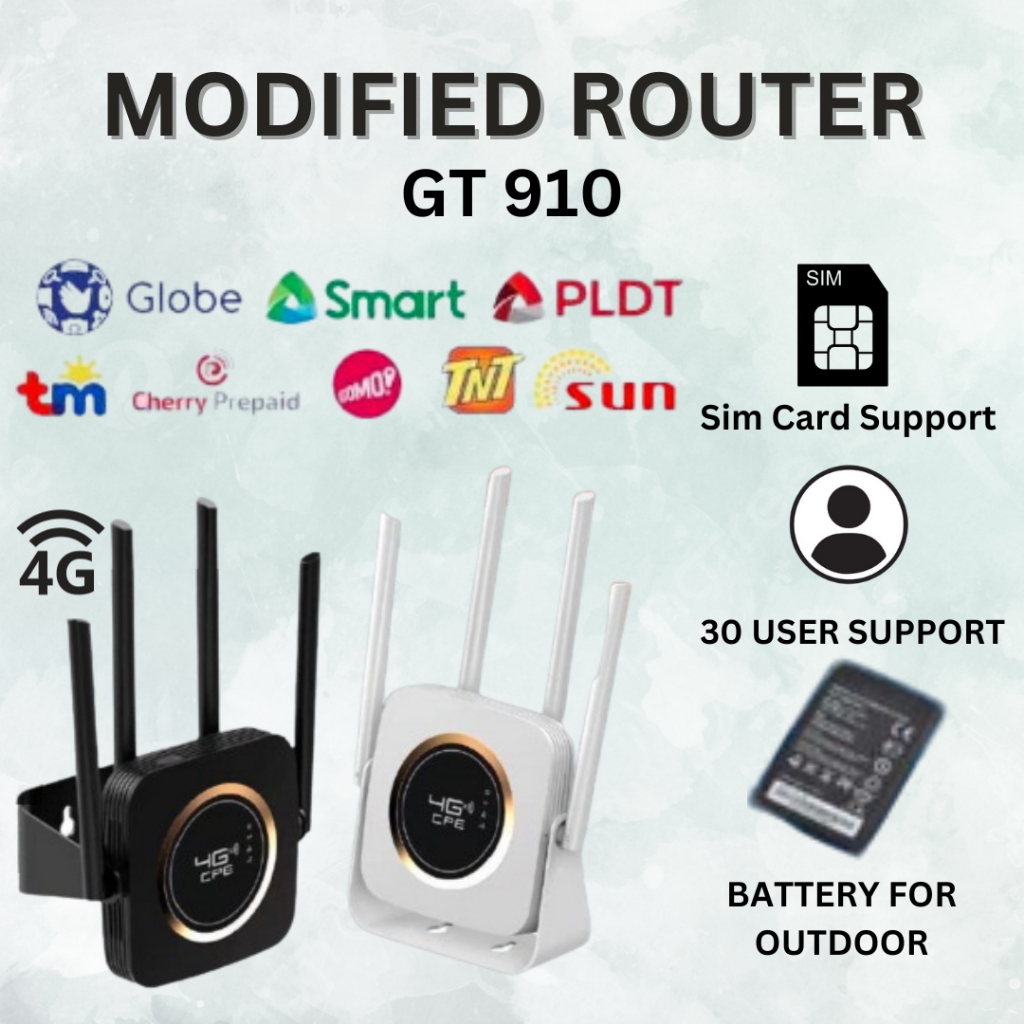 GT910 High Speed Openline SIM Gard Modified WIFI Modem Turbo Router 4G