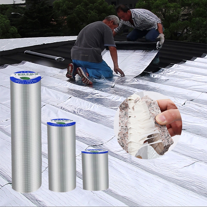 Aluminum Foil Butyl Waterproof Tape For Roof Leak Super Fix Repair Wall