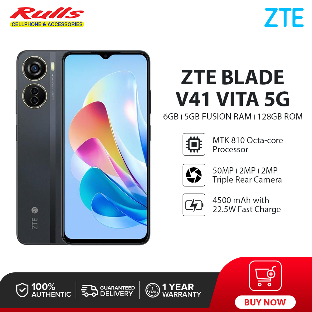 ZTE Blade V41 Vita 5G 6GB 5GB Fusion Ram 128gb Rom MediaTek Dimensity