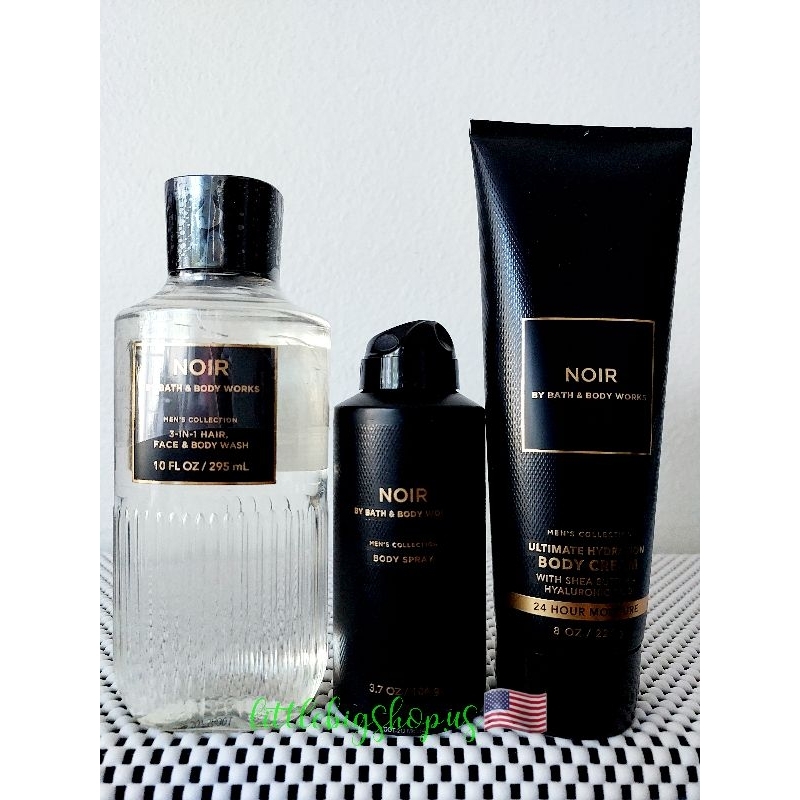 NOIR Bath Body Works Men S Body Spray Body Cream Shopee Philippines