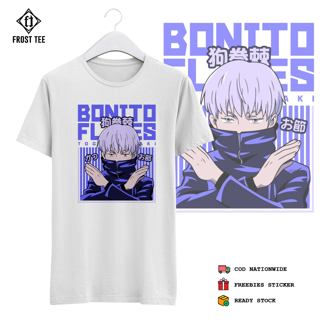 Jujutsu Kaisen Toge Inumaki Bonito Anime Shirt Frost Tee Shopee