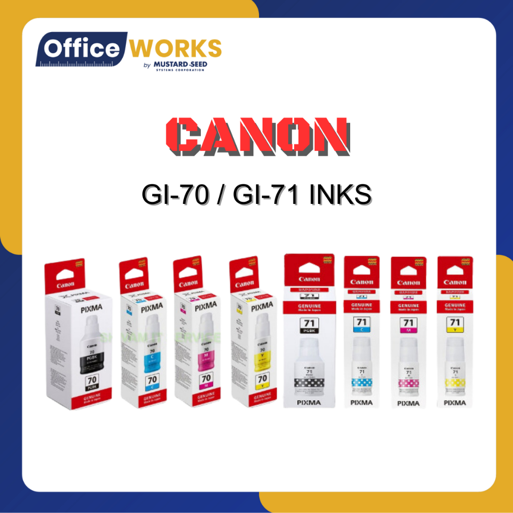 Canon GI 71 Ink Black Cyan Yellow Magenta Shopee Philippines