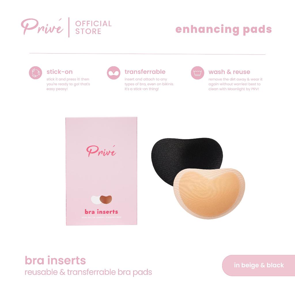 Prive Breast Enhancer Bra Pads For Bikini Bra Insert Pads Self Adhesive