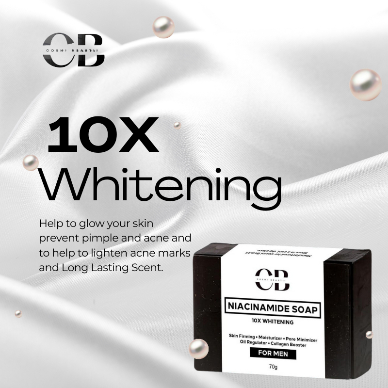 Cb Niacinamide Soap With X Whitening For Men All Skin Types Fragrance