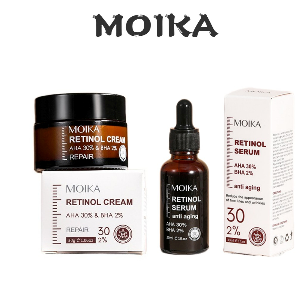 Moika Retinol Anti Wrinkle Serum Fades Head Lines Eye Cream Ml And