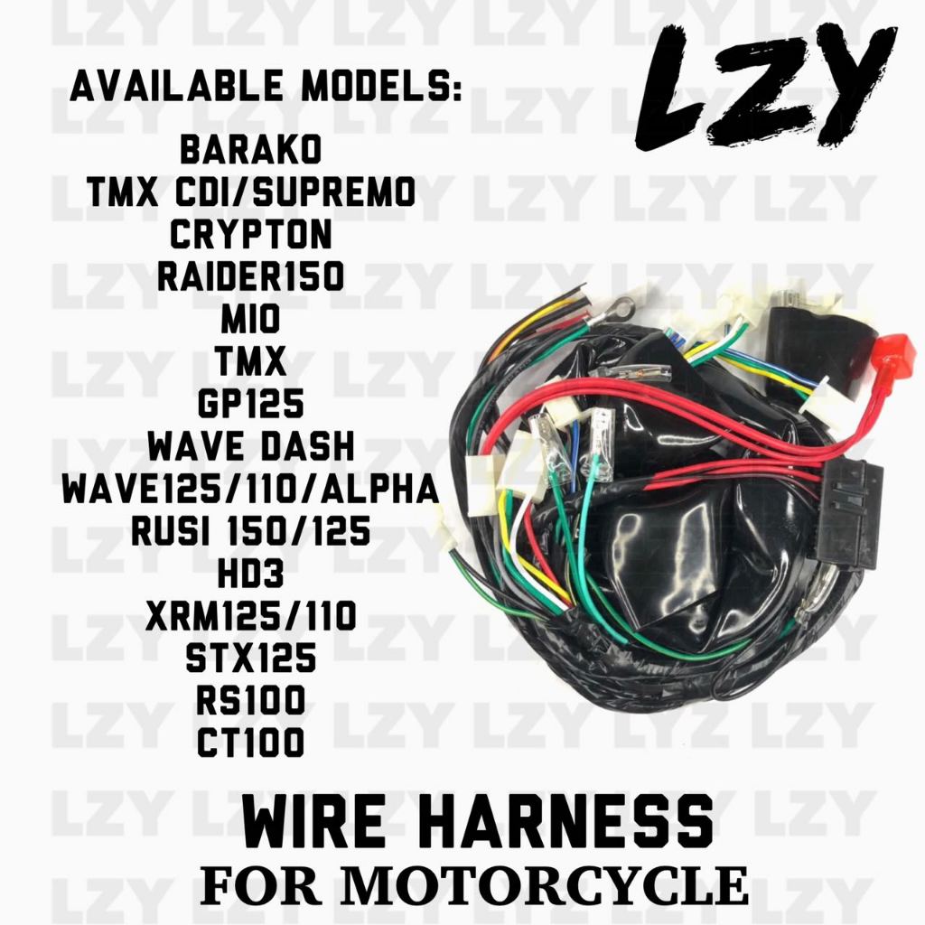 Lzy Wire Harness For Motorcycle Ct Rs Barako Wave Dash Raider Tmx