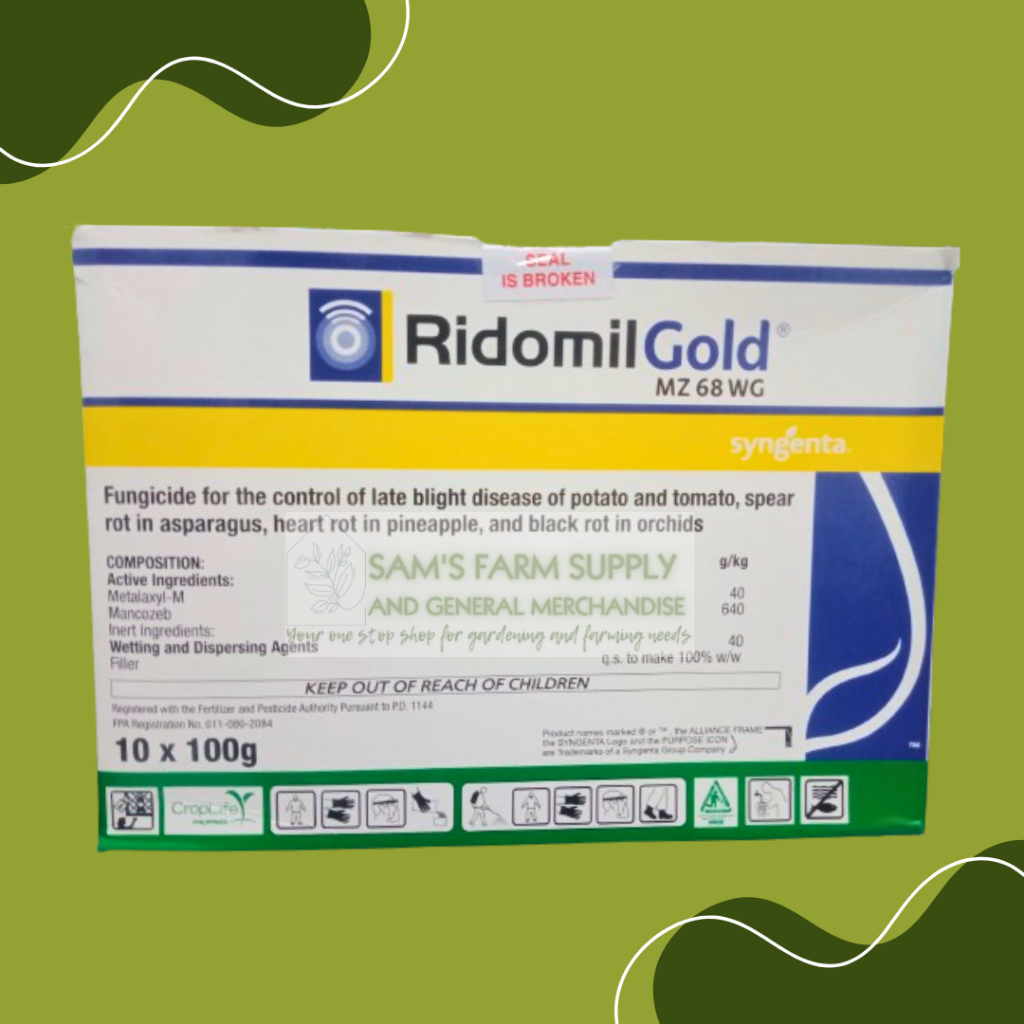 Ridomil Gold Mz Wg Fungicide By Syngenta Box Pack Of Shopee