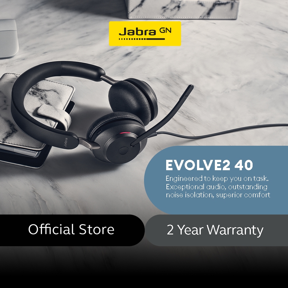 Jabra Evolve Se Stereo Wired Headsets Usb A Passive Noise