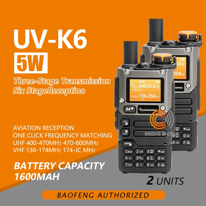 Quansheng Uv K Walkie Talkie Set Of Two Way Radio Mhz Full