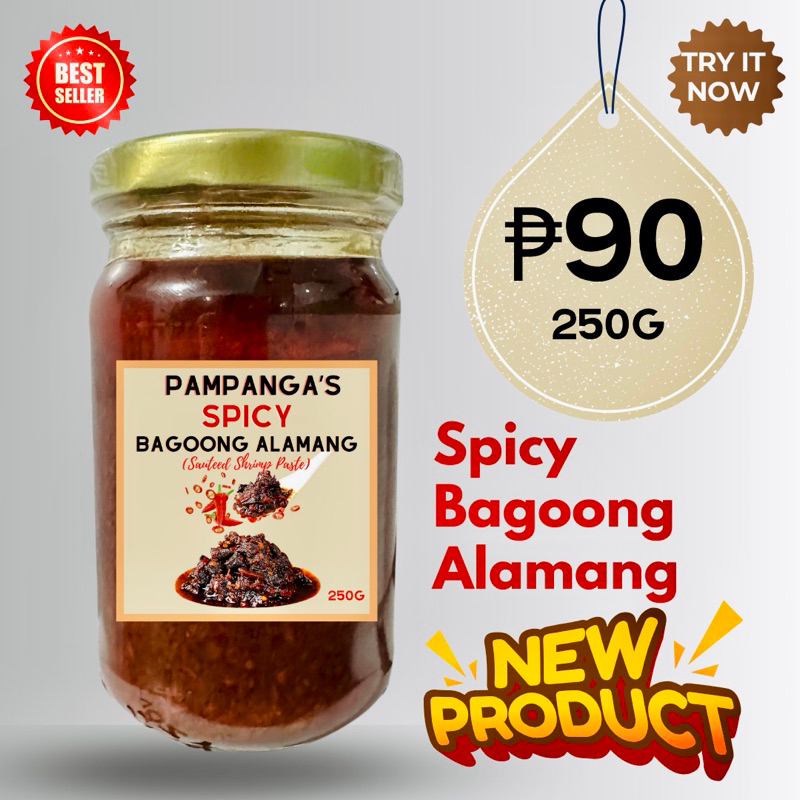 Bagoong Alamang Sweet Spicy Sauteed Shrimp Paste Shopee Philippines