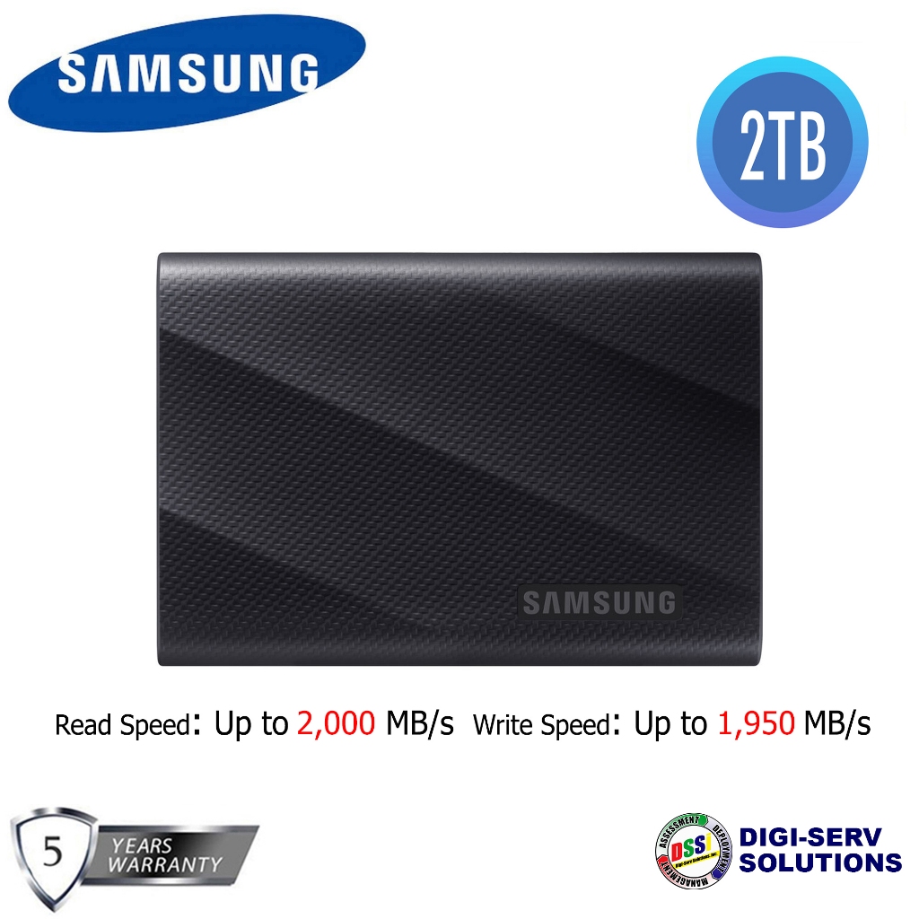 Samsung T Black Tb Portable Ssd Mu Pg T B Ww Usb C Gen X