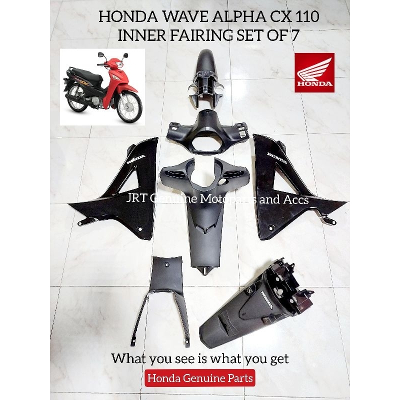 Honda Wave Alpha CX 110 Genuine Original Inner Fairing Set Of 7