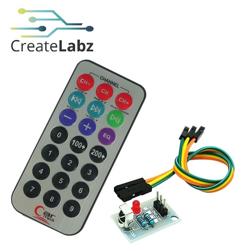 Infrared Ir Remote Control Kit With Ir Receiver And Connecting Wires