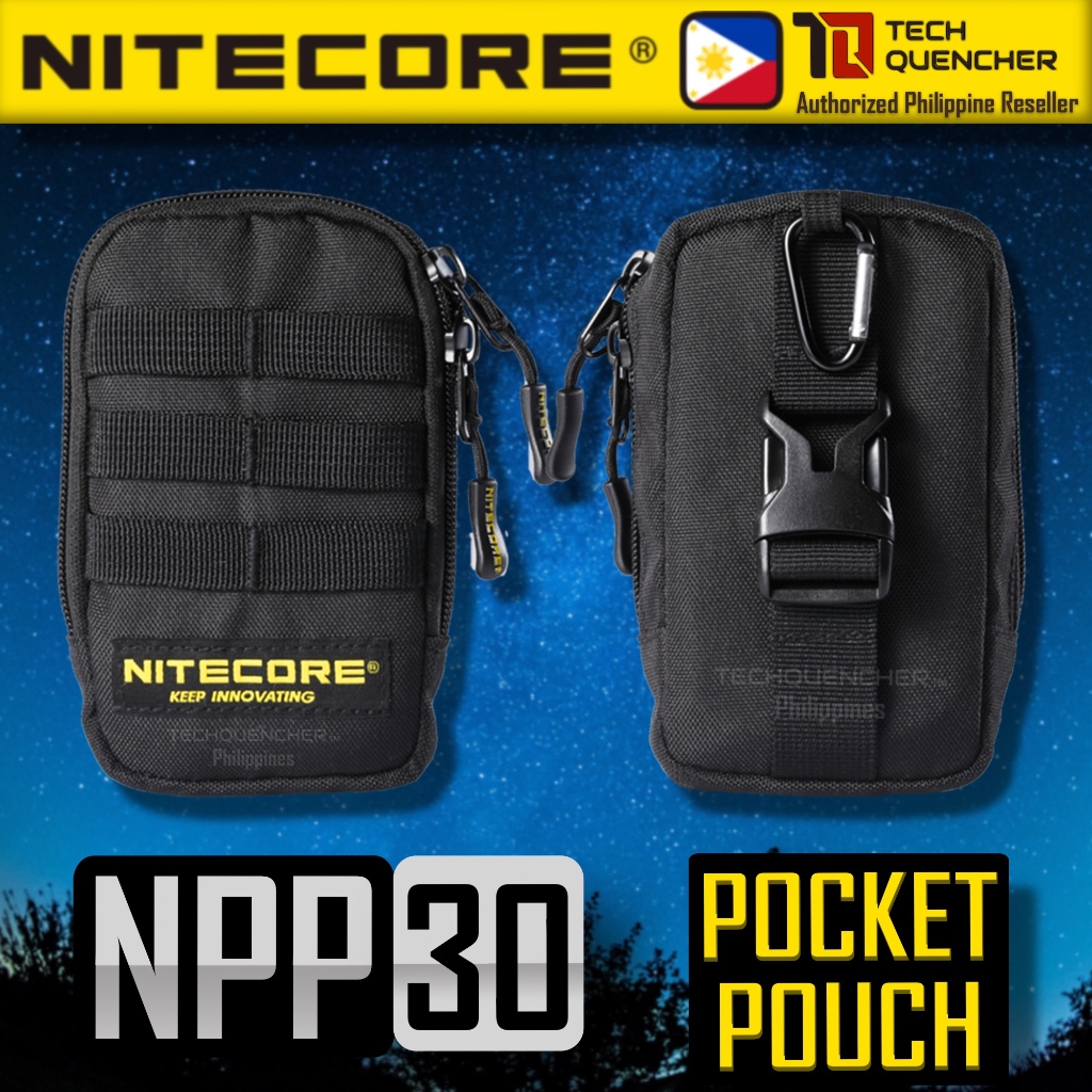 Nitecore NPP30 Pocket Pouch 500D Water Resistant Polyester Fabric