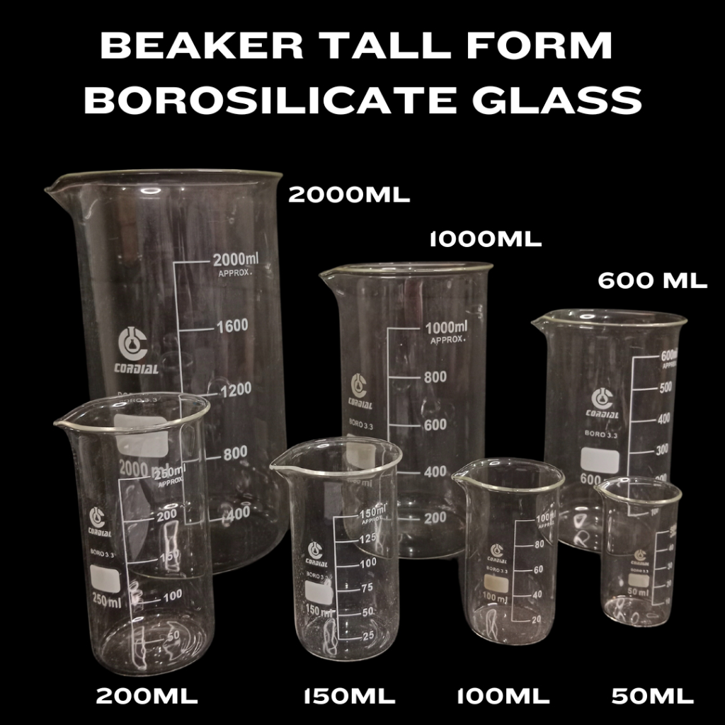 Beaker Tall Form Borosilicate Glass Ml Shopee Philippines