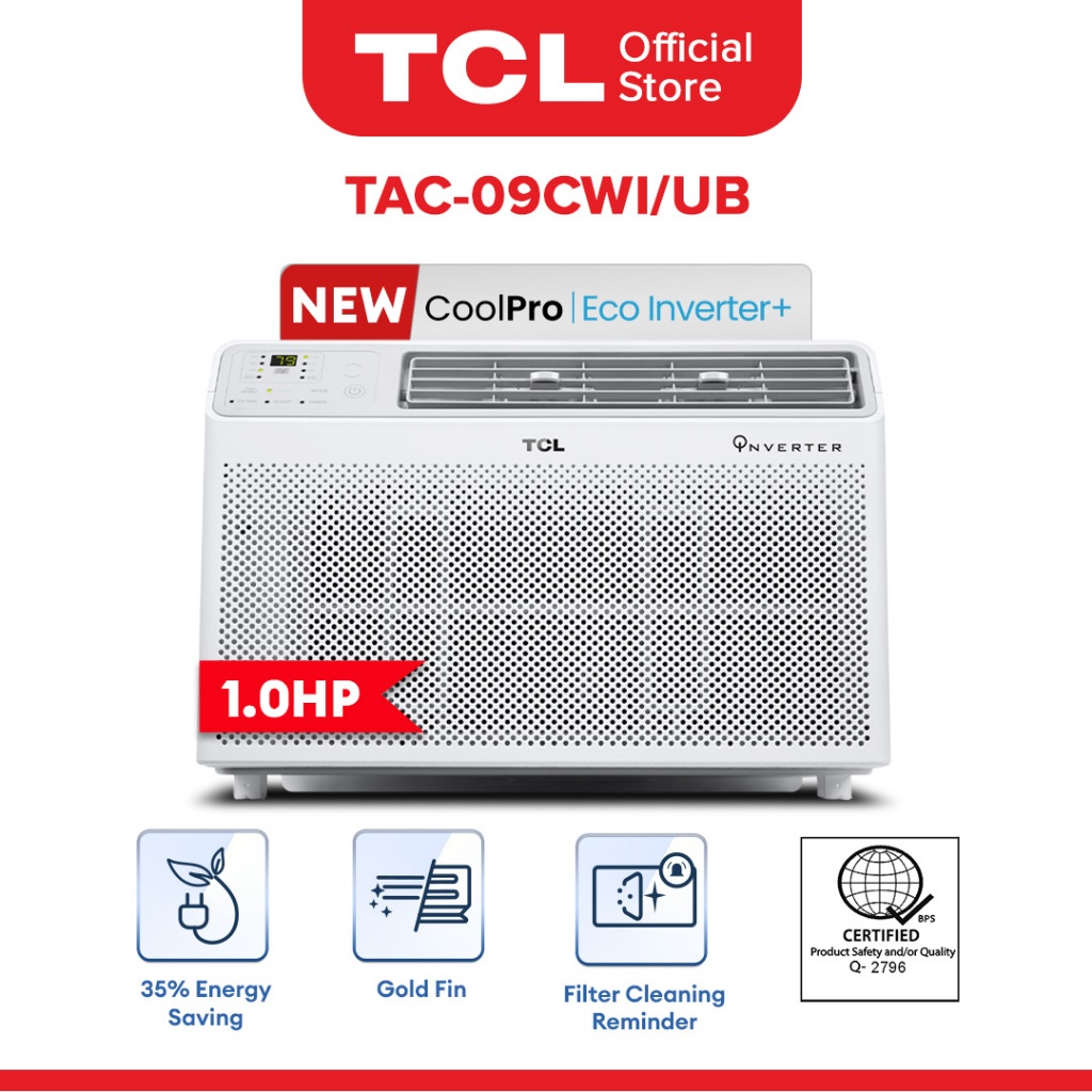 Tcl Hp Eco Inverter Window Type Air Conditioner Tac Cwi Ub