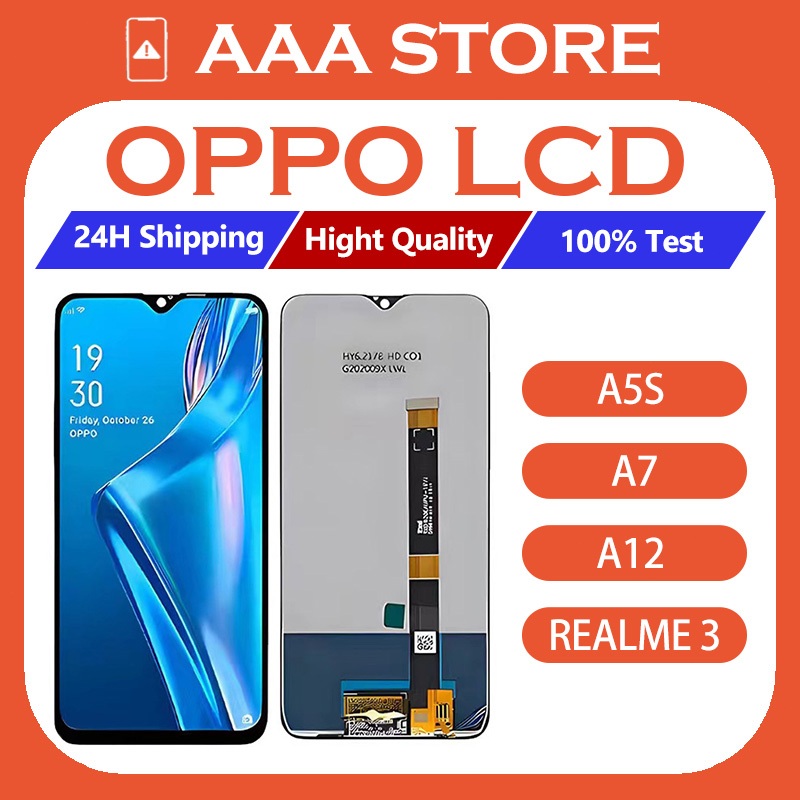 AAA LCD OPPO A5S A7 A12 LCD REALME 3 LCD DISPLAY TOUCH SCREEN ASSEMBLY