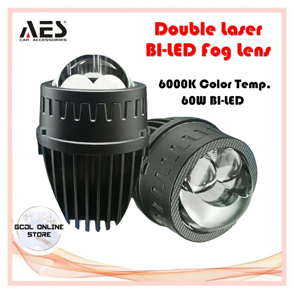 Aes W Inch Q M Double Laser Bi Led Fog Lens Projector For Headlight