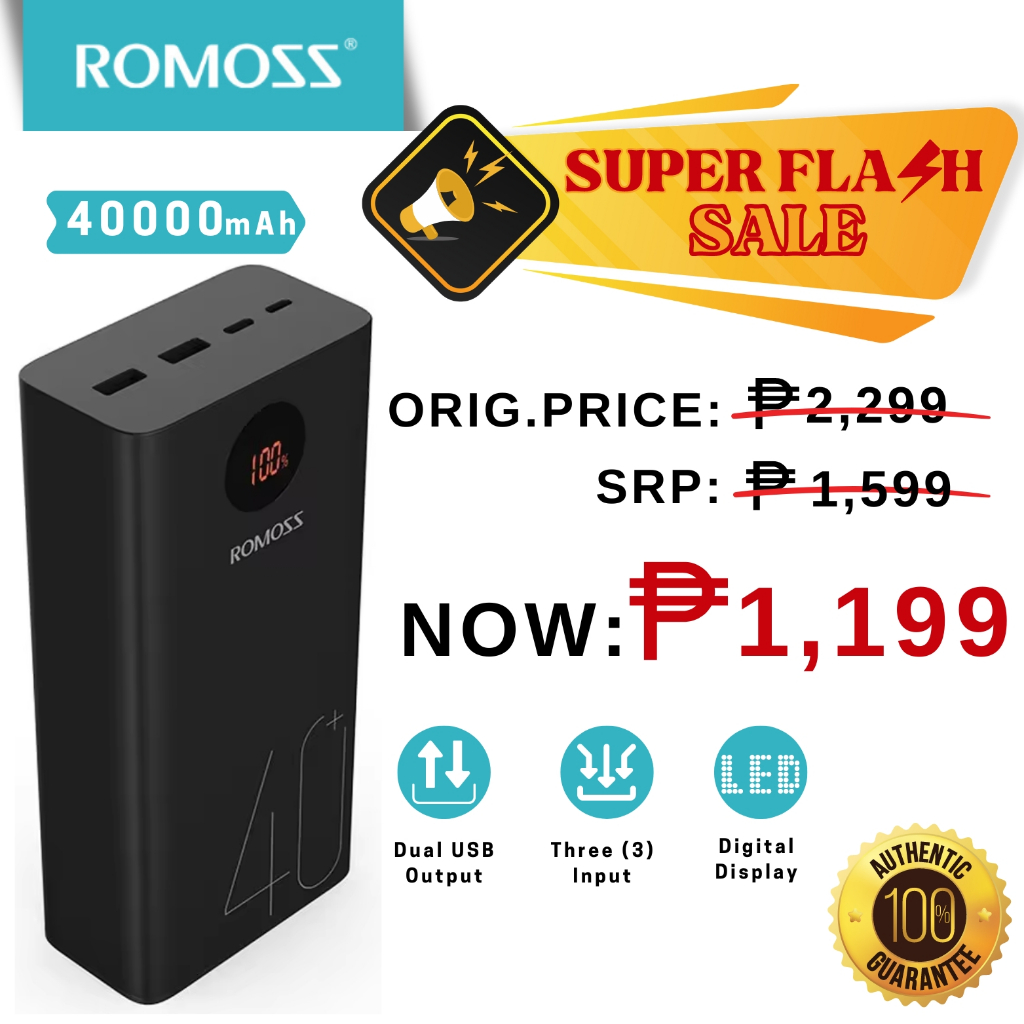 Romoss Pea Fast Charging Power Bank Mah Pd W Super High