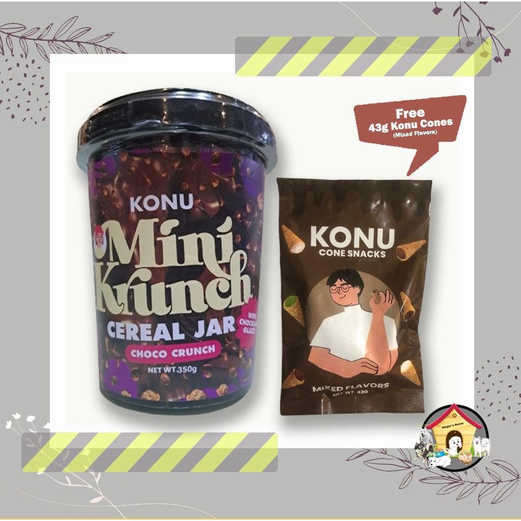 Buy 1 Konu Cereal Jar 350g Get 1 Free Konu Cone Mixed Flavors 43g