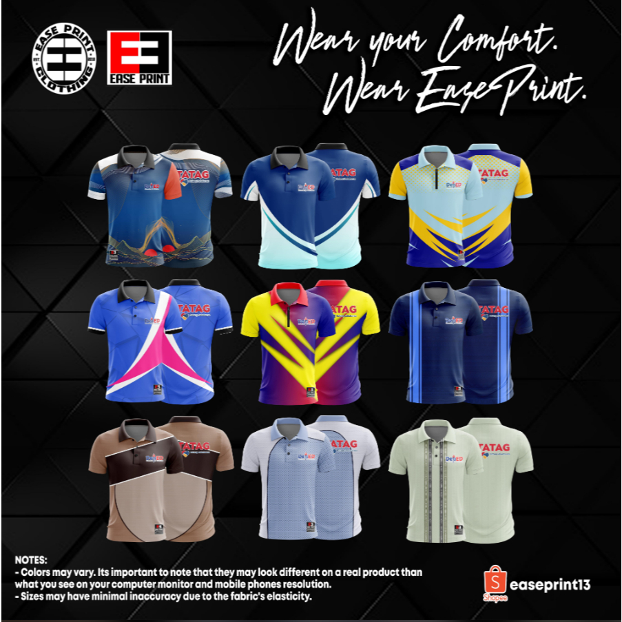 Deped Matatag Full Sublimation Polo Shirts Shopee Philippines