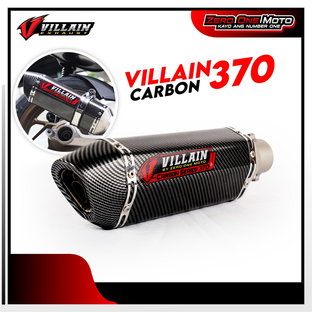 Z Villain Carbon Fullsystem Elbow Muffler For Mio Sporty Soulty