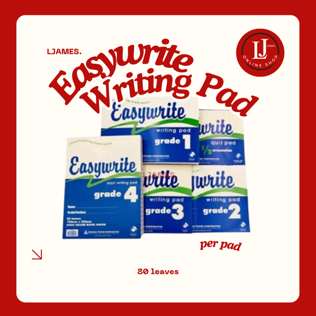 Easywrite Writing Pad Paper Grade Shopee Philippines