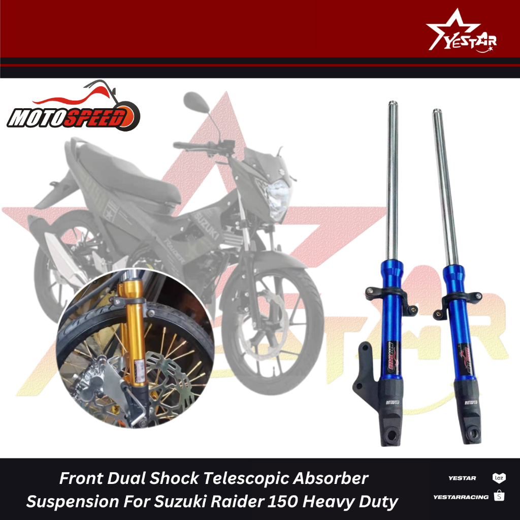 YESTAR PH 1 Pair Telescopic Front Shock Assy Absorber For Suzuki Raider