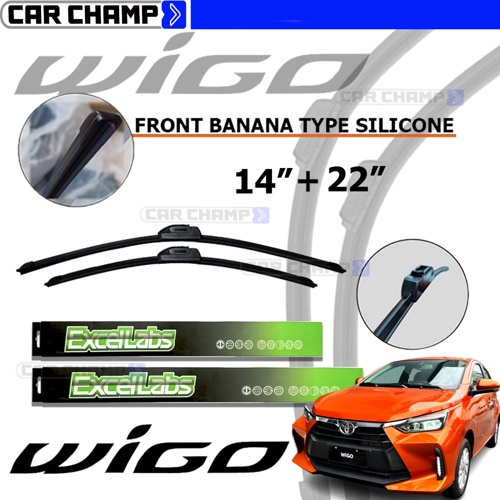 Wigo 2023 To 2025 14 22 EXCELLABS Front Wiper Blade All Season