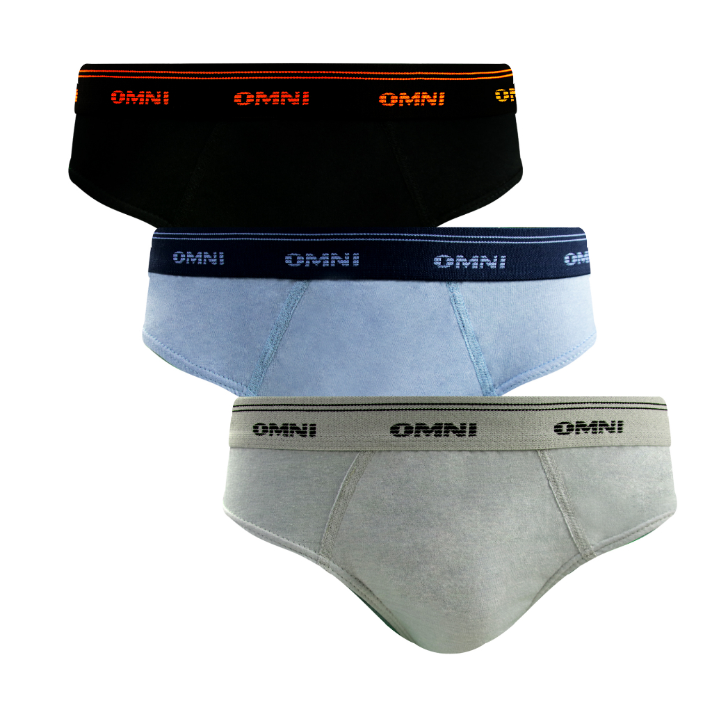 OMNI By SO EN Men S 3in1 BRADFORD Cotton Bikini Outside Briefs Shopee