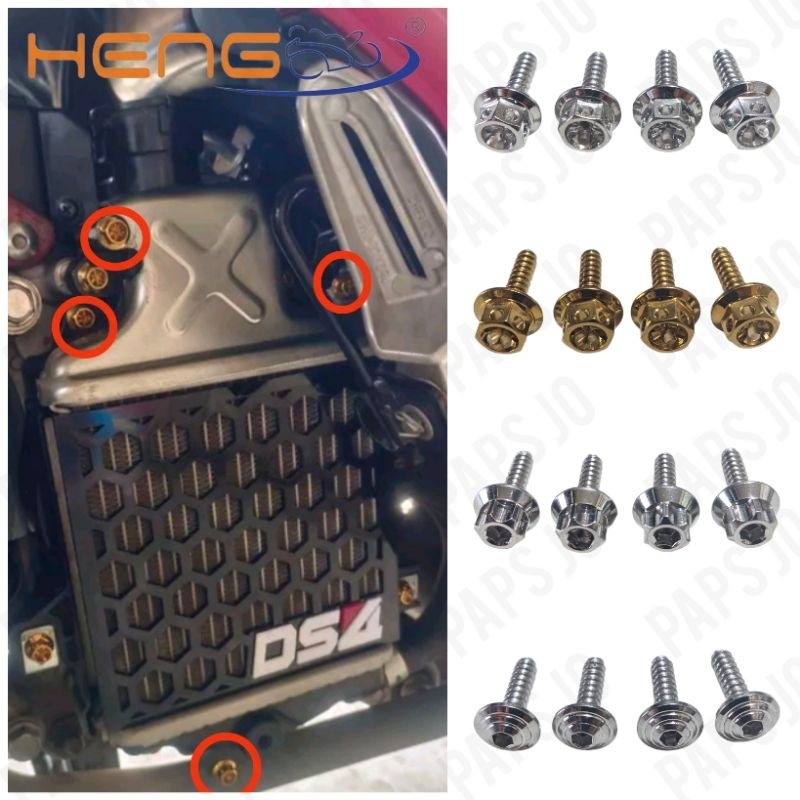 Heng Radiator Screw Bolts Click V V Pcs Shopee Philippines