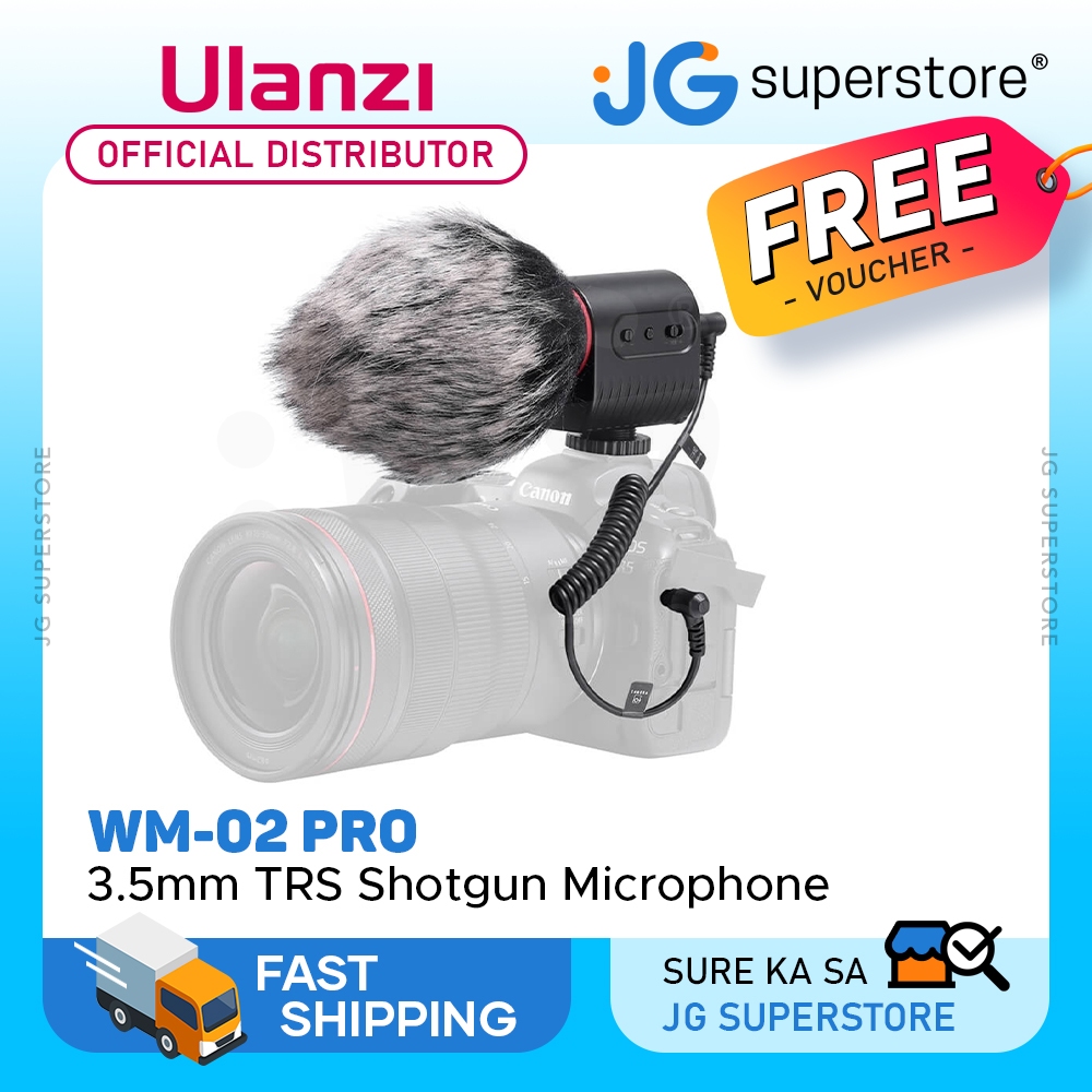 Ulanzi Wm Pro Compact Camera Mount Shotgun Microphone Mm Trs With