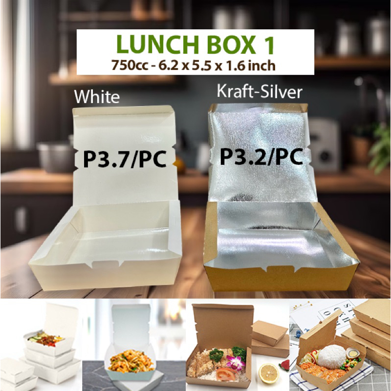 Pcs Lunch Meal Box Cc For Rice Meal Ulam Takoyaki Wings Takeout