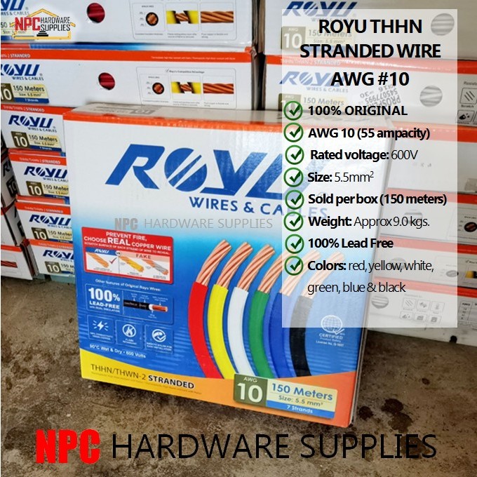 Original Royu Thhn Thwn Awg Mm Stranded Wire Strands