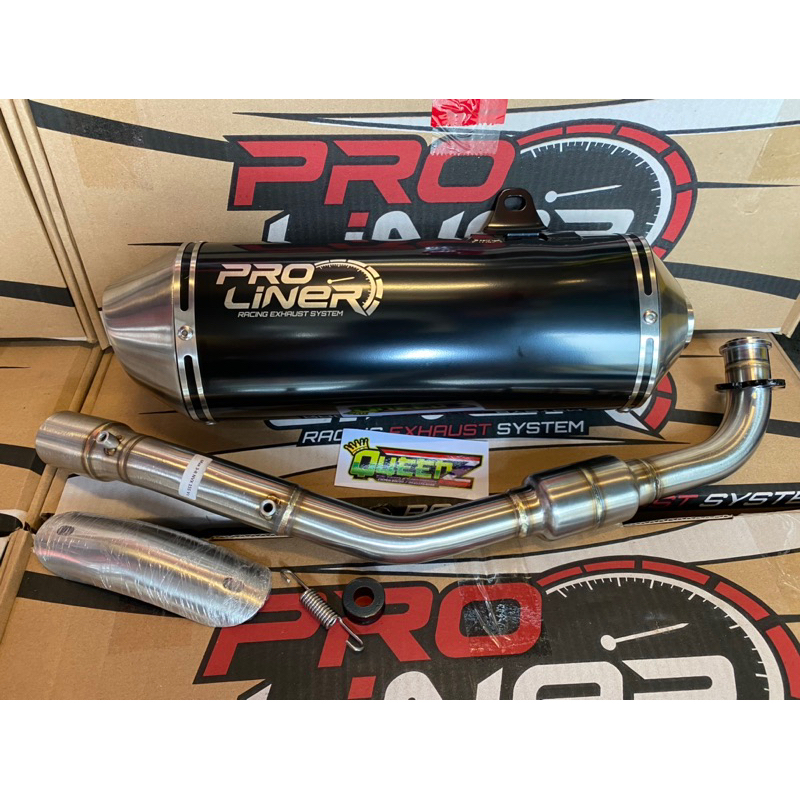 PROLINER Exhaust Pipe PL MAX 3 R Black For Nmax Aerox V2 PLug N PLay