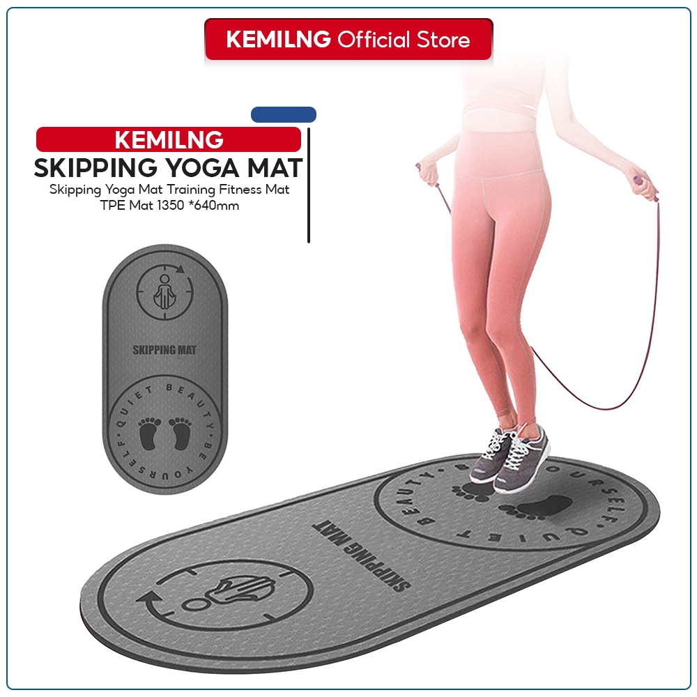 Kemilng Skipping Yoga Mat Training Fitness Mat Tpe Mat Mm