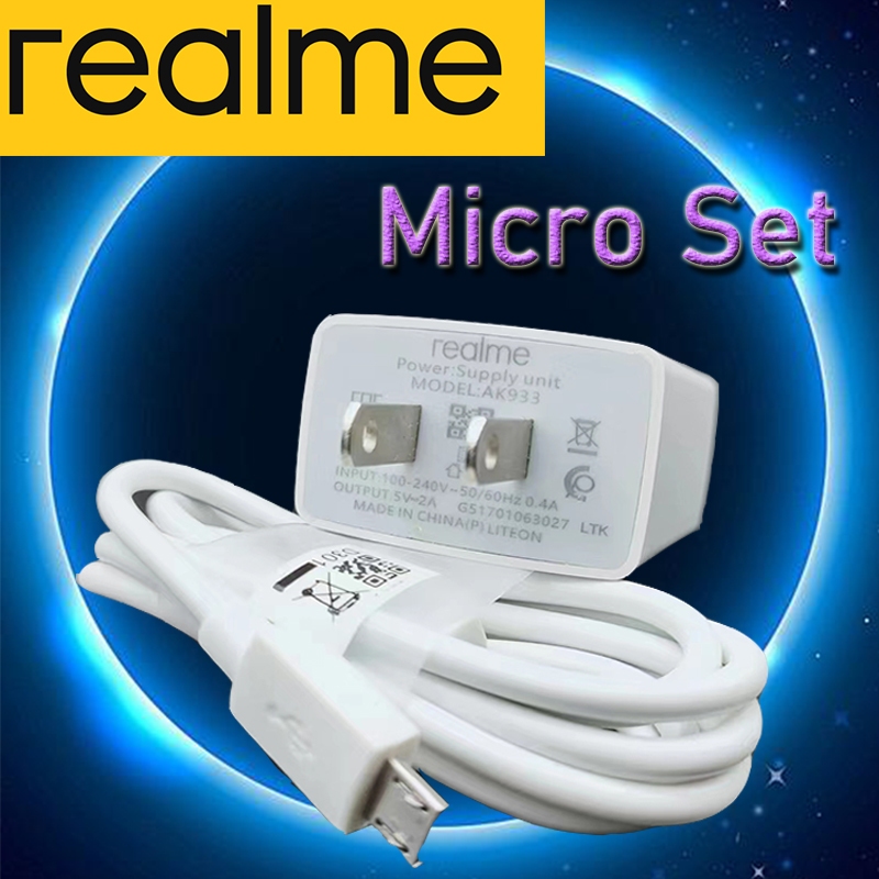 100 Original Fast Charging Realme Charger 6A Micro USB Type C Cable