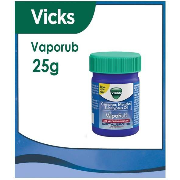 Vicks Vaporub G Cold Vaporising Camphor Menthol Eucalypts Oil