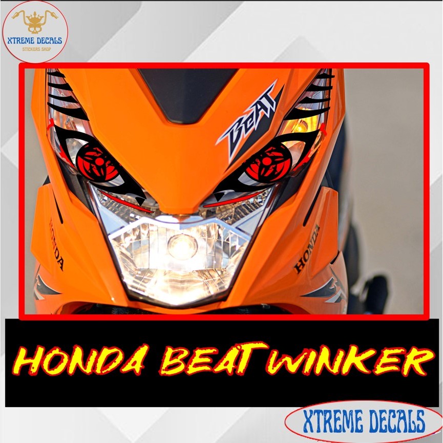 Honda Beat Bloody Sharingan Winker Printed Laminated Shopee Philippines