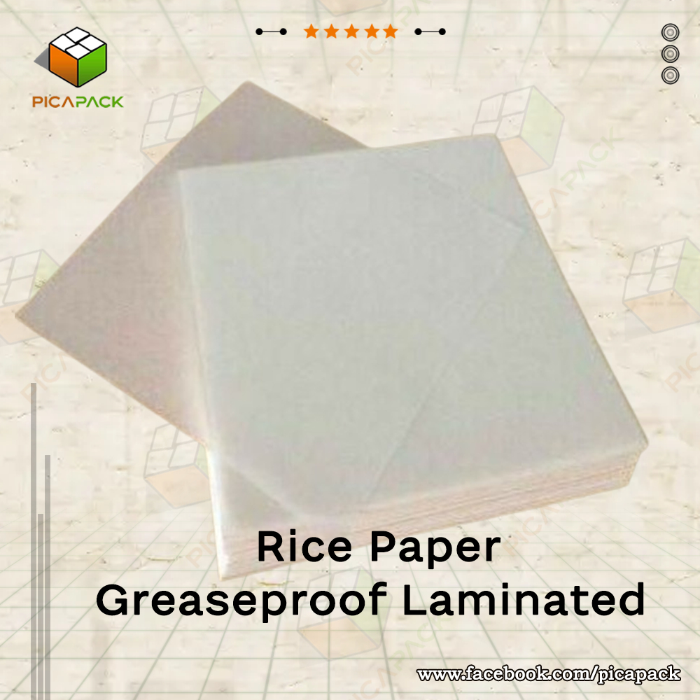 Pcs Wholesale Rice Paper Greaseproof Laminated Wrapper Wax Food