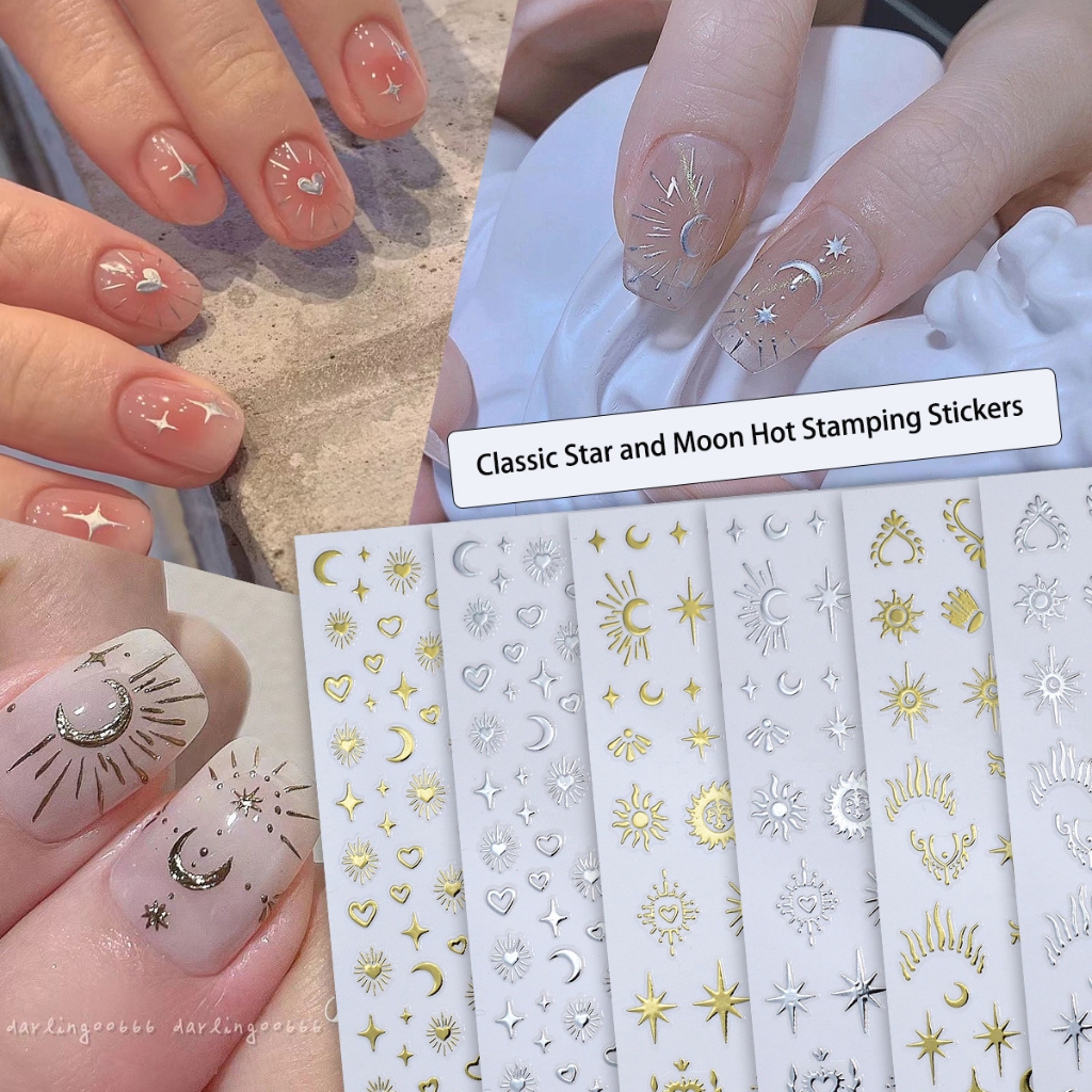 D Bronzing Star Manicure Sticker Wholesale Flashing Effect Nail