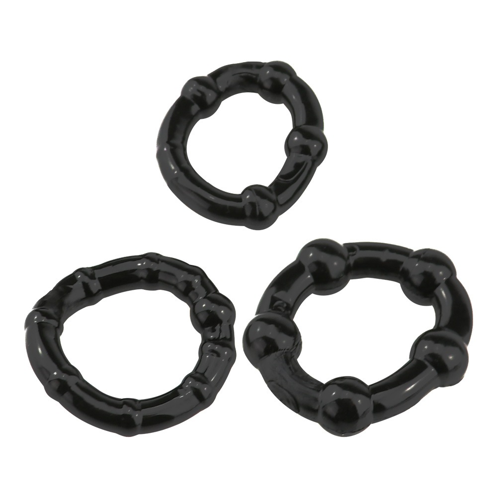 3 In 1 Tool Cock Penis Rings Male Enhancer Prolong Adult Sex Toys For