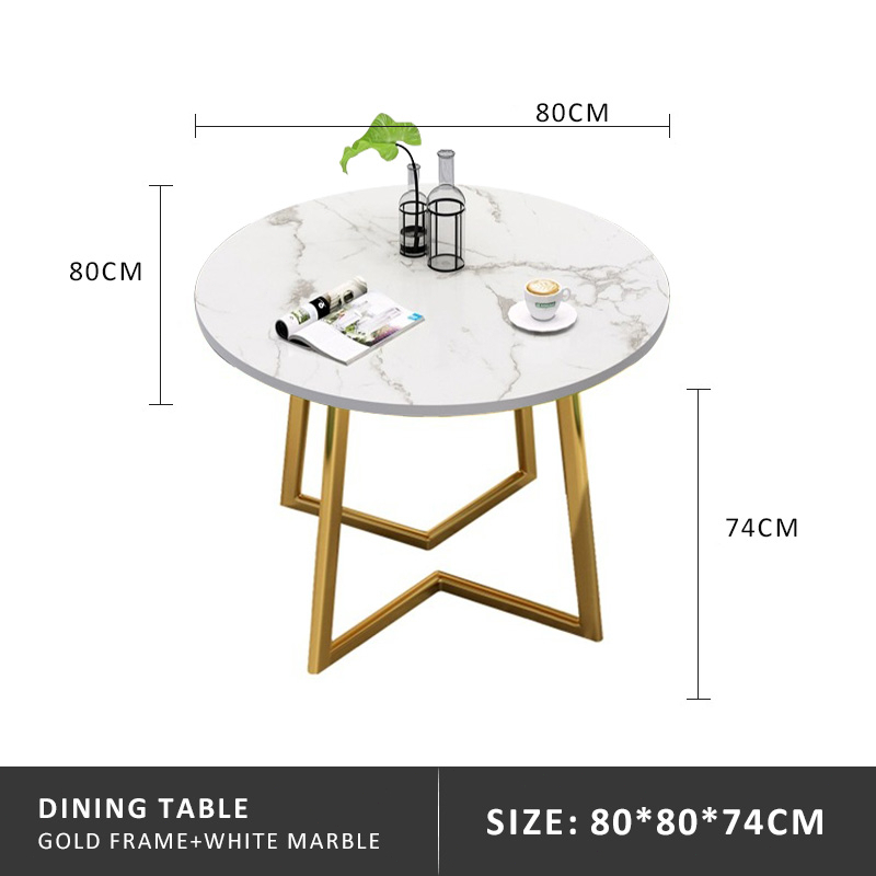 COD Nordic Round Table 80cm For Dining Table Coffee Tea Dask Wooden